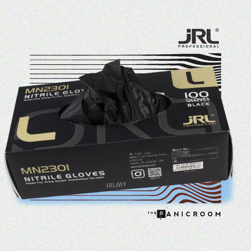 JRL - Nitrile Gloves, Black MN230I