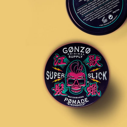Gonzo Original Supply - Super Slick Pomade "StrongHold", 100g - The Panic Room