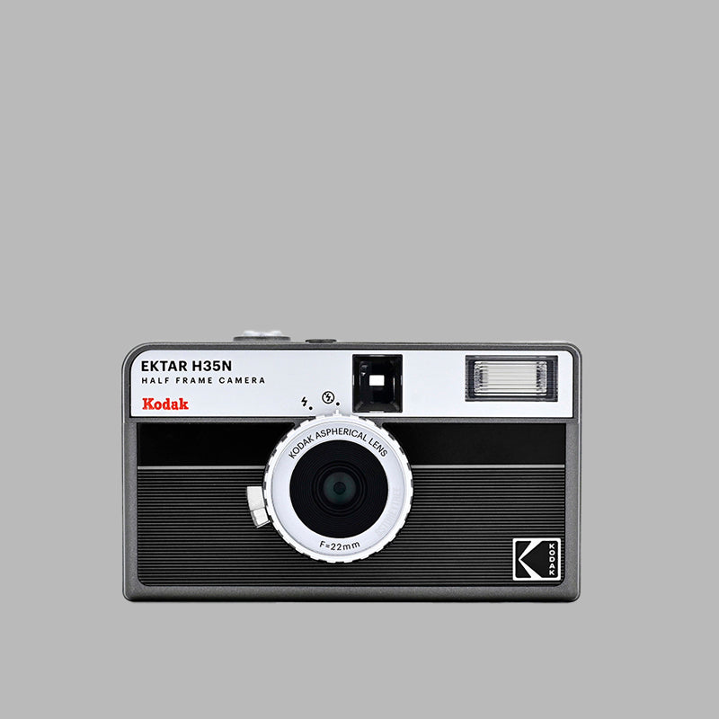 KODAK EKTAR H35N Half Frame 35mm Film Camera - Striped Black - The Panic Room