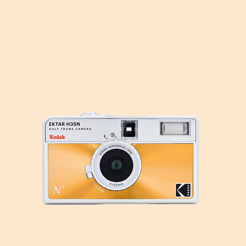 KODAK EKTAR H35N Half Frame 35mm Film Camera - Orange - The Panic Room