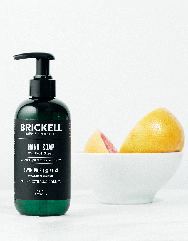 Brickell Men's Products - Cedarwood & Rain Hand Soap, 273ml - The Panic Room