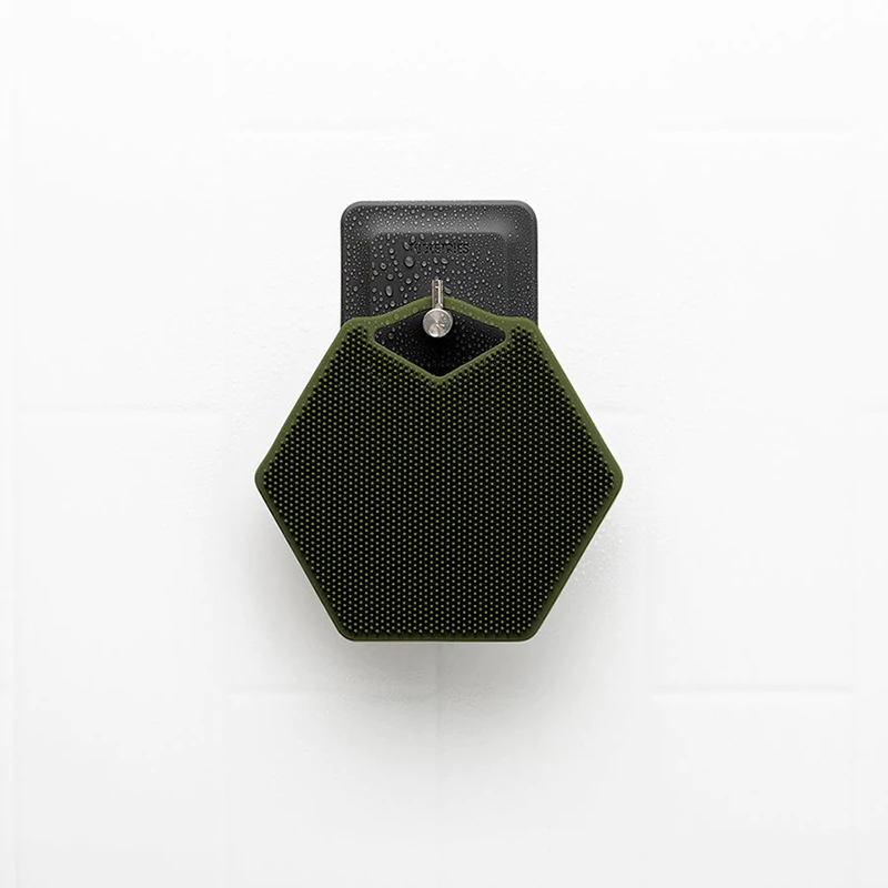 Tooletries - Body Scrubber & Hook, Army Green - The Panic Room
