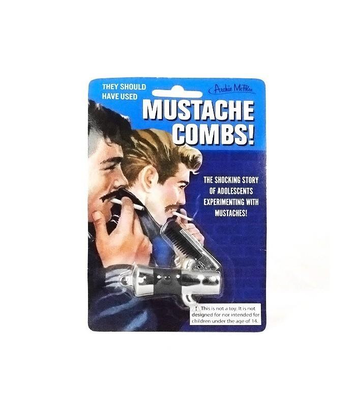 Archie Mcphee - Switchblade Mustache Comb - The Panic Room