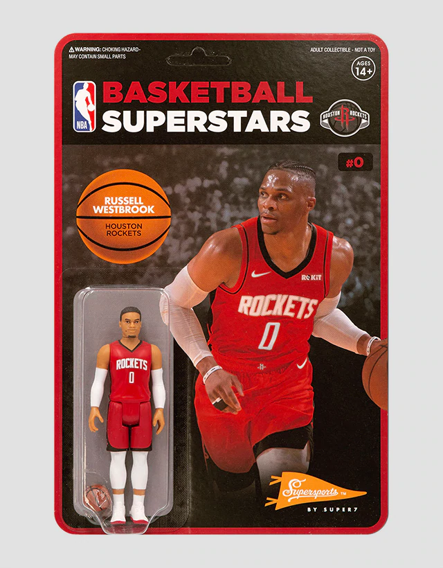 Super7 - NBA Supersports Figure - Russell Westbrook (Rockets) - The Panic Room