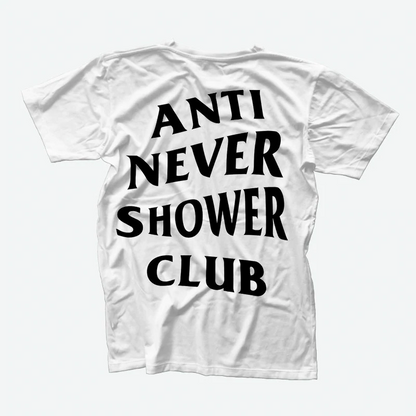 ANSC - Anti Never Shower Club Tee White - The Panic Room