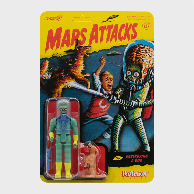 Super7 - Mars Attacks ReAction Figure - Destroying A Dog - The Panic Room