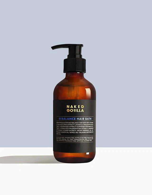 Naked Gorilla - Rebalance Hair Bath, 250ml, Oily Scalp Shampoo - The Panic Room