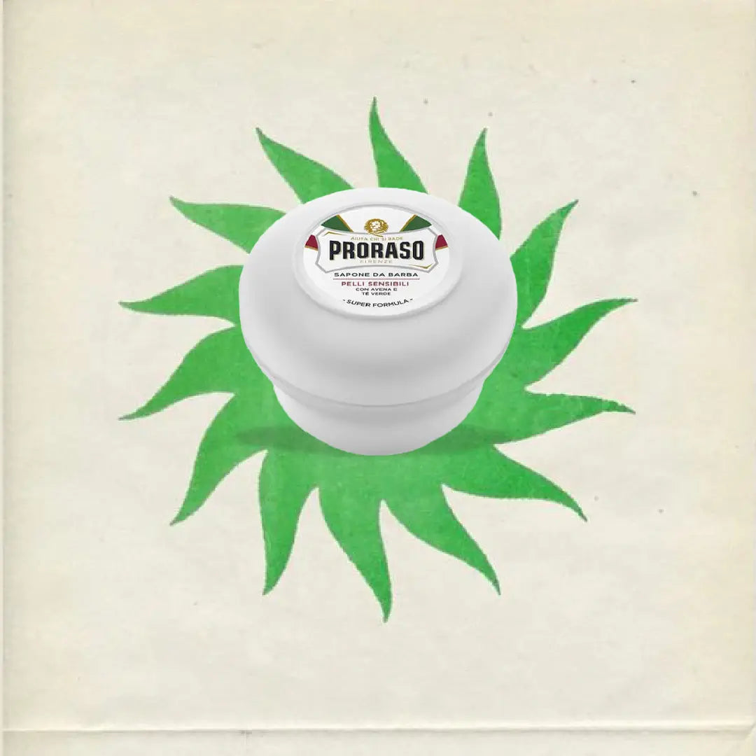 Proraso - Green Tea & Oatmeal Sensitive Shaving Soap, 150ml