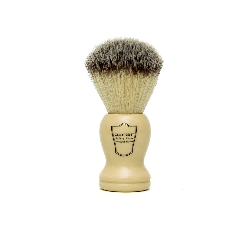 Parker - Synthetic Shaving Brush, Ivory Handle, SYB1 – The Panic Room