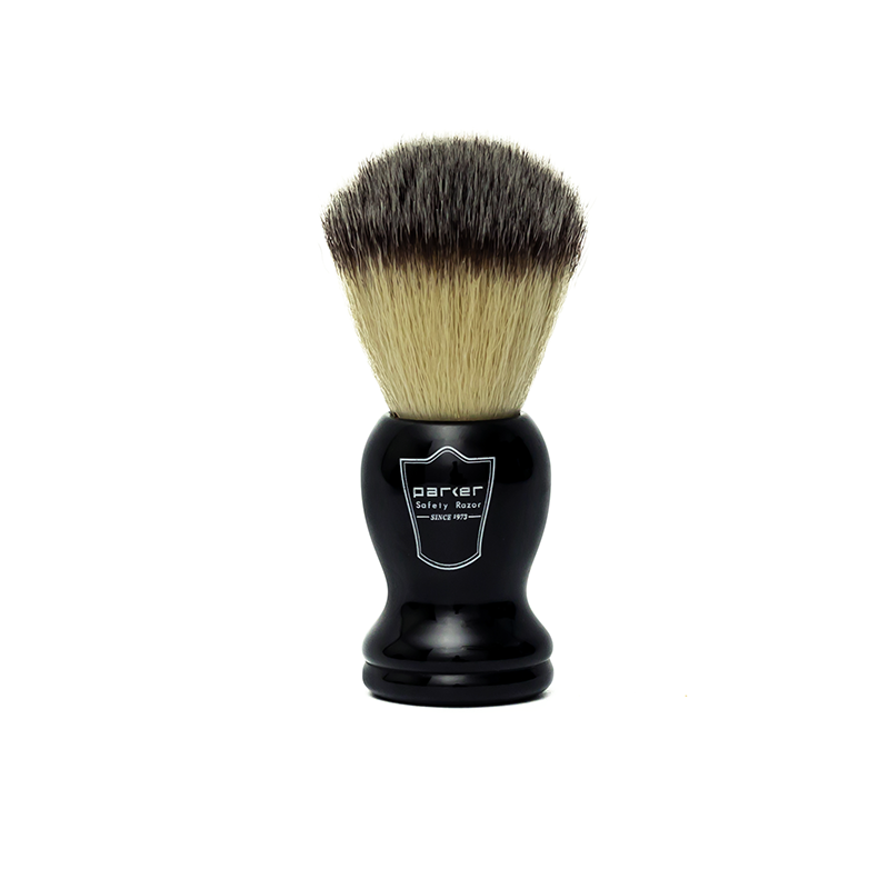 Parker - Synthetic Shaving Brush, Black Handle, SYB2 - The Panic Room