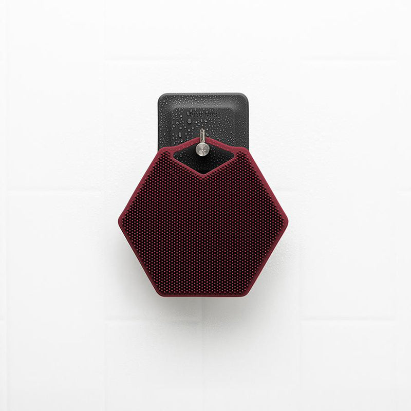 Tooletries - Body Scrubber & Hook, Burgundy - The Panic Room