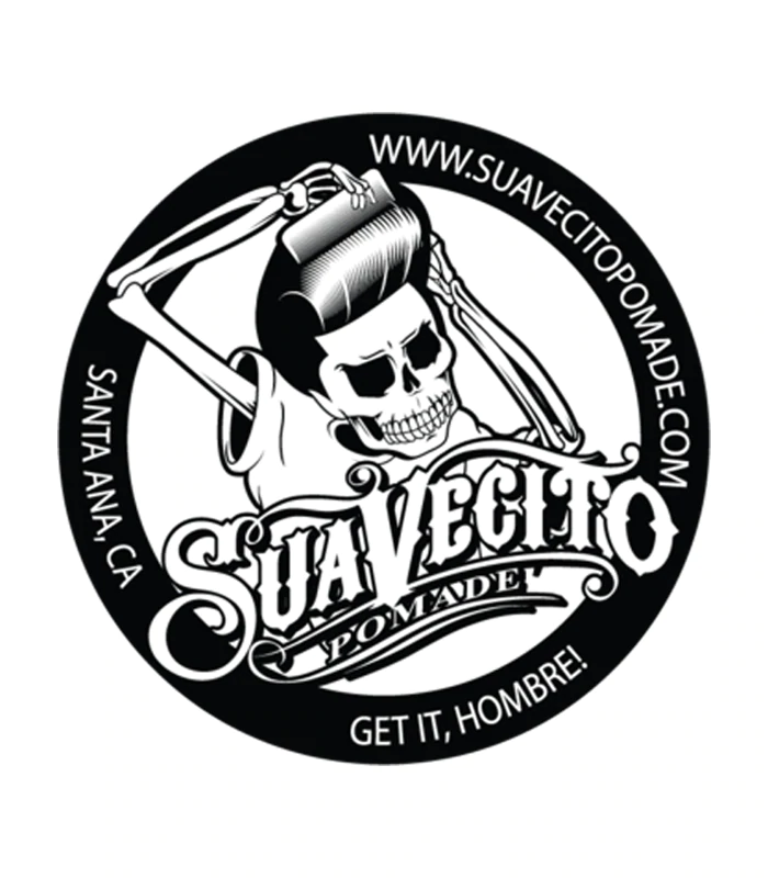 Suavecito - Suavecito B & W Top Logo Stickers - The Panic Room