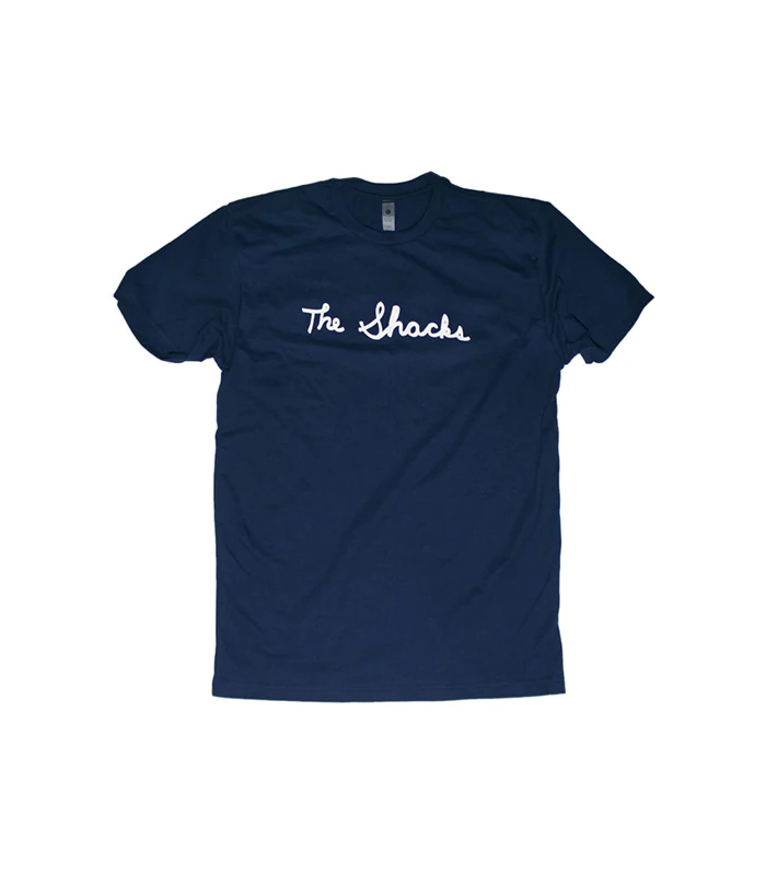 The Shacks Logo T-shirt - Blue/White - The Panic Room
