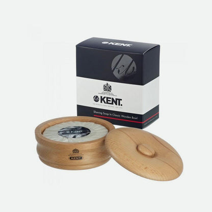 Kent Brushes - Wooden shaving bowl and soap - The Panic Room