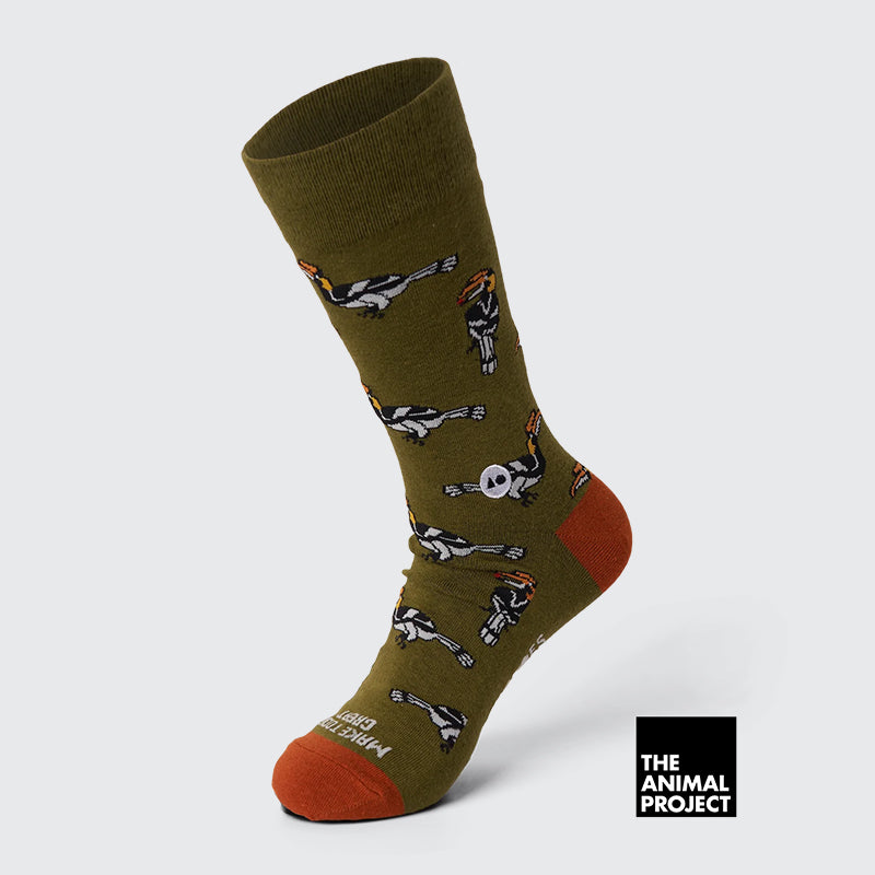 Talking Toes x TAP - Great Hornbill Sock - The Panic Room