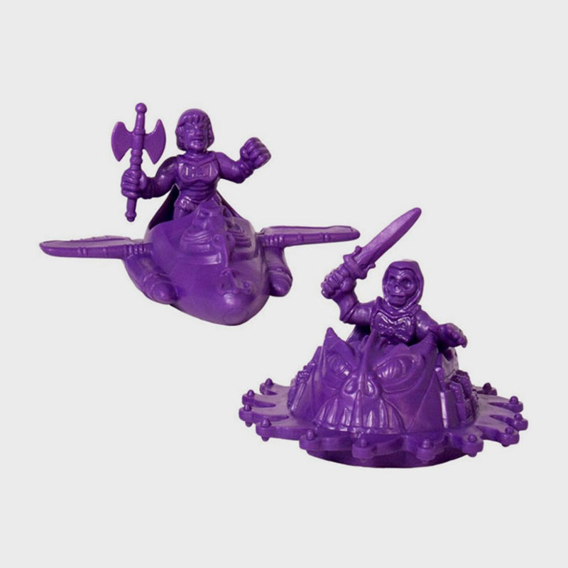 Super7 - Masters of the Universe M.U.S.C.L.E. - Wind Raider with He-Man & Roton with Skeletor (Purple) Set - The Panic Room