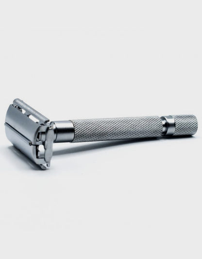 Parker - 74R-SC Safety Razor, Butterfly Open, Heavyweight, Satin Chrome Finish Handle - The Panic Room