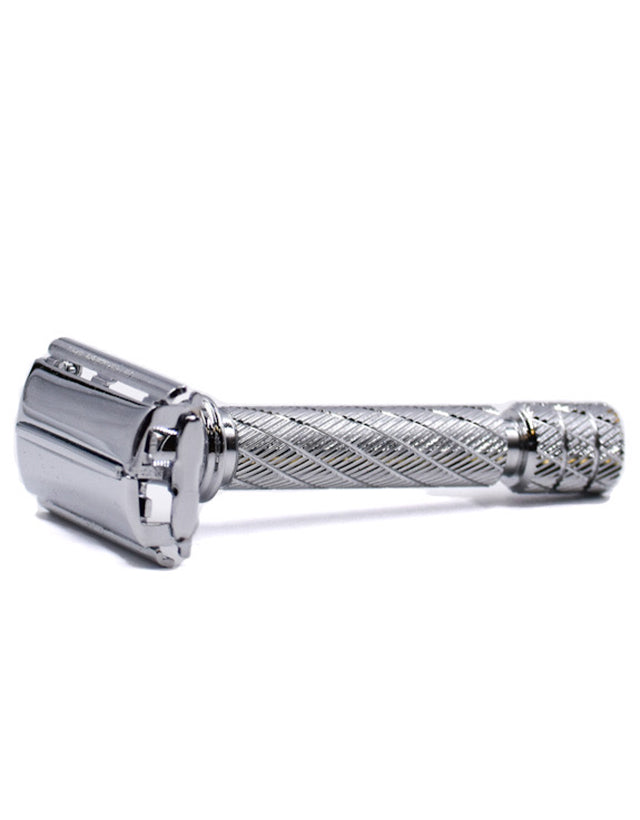 Parker - 87R Safety Razor, Butterfly Open, Short Handle, Textured Handle - The Panic Room