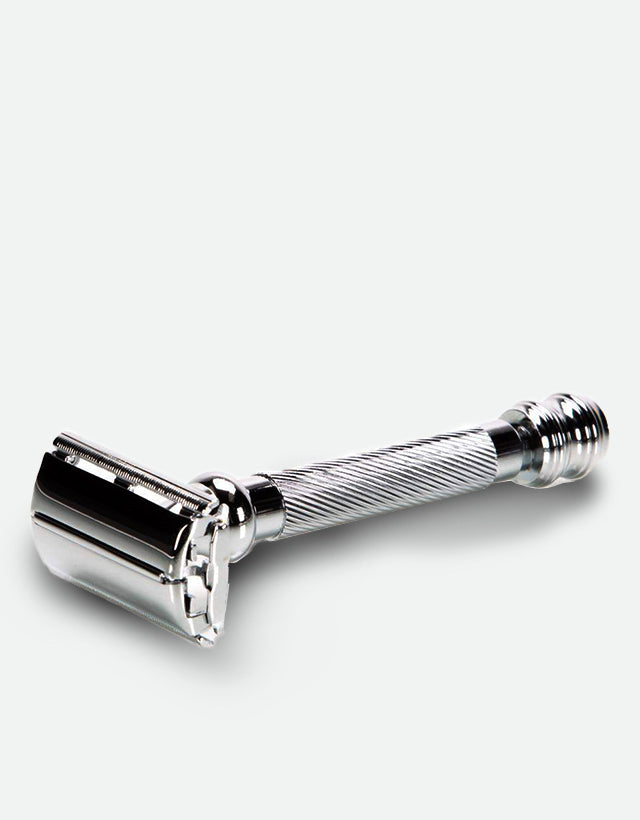 Parker - 99R Safety Razor, Butterfly Open, Chrome Finish Handle - The Panic Room