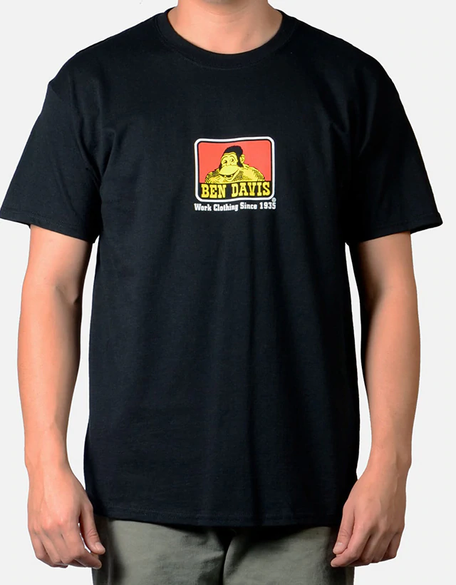 Ben Davis - Classic Logo T-Shirt, Black - The Panic Room
