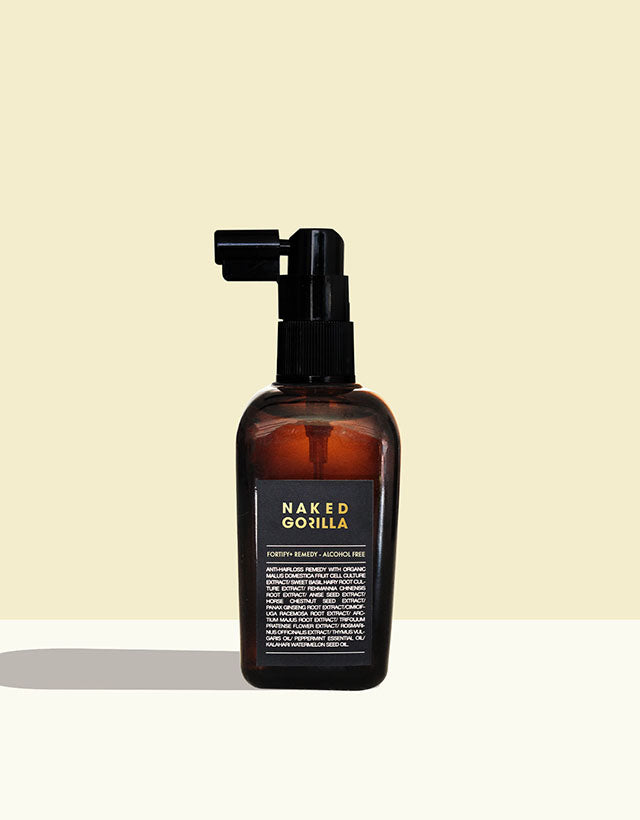 Naked Gorilla - Fortify+ Remedy, Alcohol Free, 100ml, Hair Loss Treatment - The Panic Room
