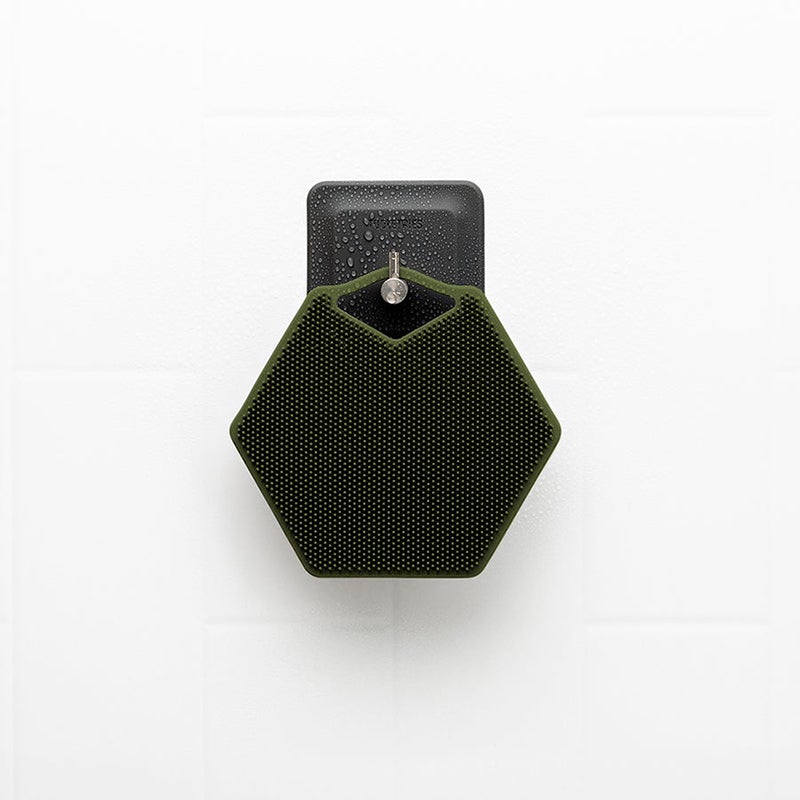 Tooletries - Body Scrubber & Hook, Army Green - The Panic Room