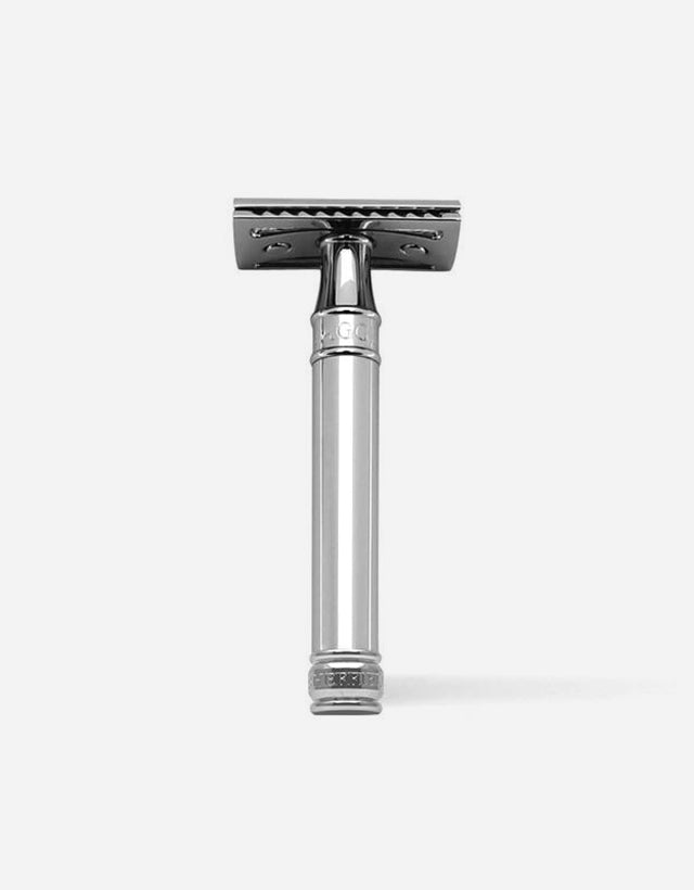 Edwin Jagger - Double Edge Safety Razor, Chrome Plated Metal - The Panic Room