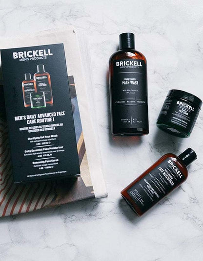 Brickell Men's Products - Men's Daily Advanced Face Care Routine I (Normal/Oily Skin) (Expiry - Dec 2023) - The Panic Room