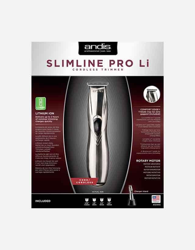 Andis - Slimline Pro Li T-Blade Trimmer (UK) - Black – The Panic Room