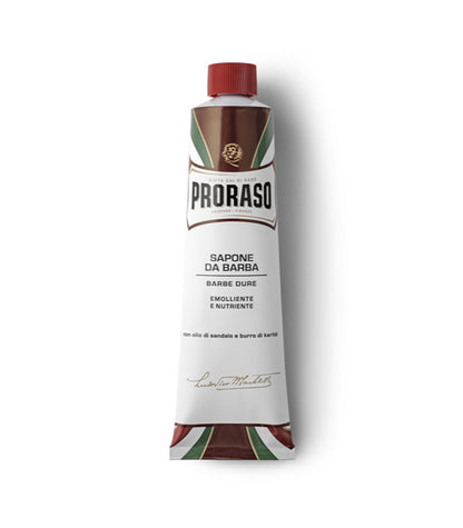 Proraso - Shaving Cream Tube, Nourishing Sandalwood, 150ml - The Panic Room