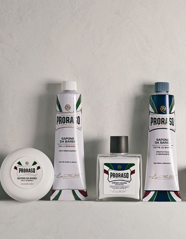 Proraso - Shaving Cream Tube, Sensitive Green Tea, 150ml - The Panic Room