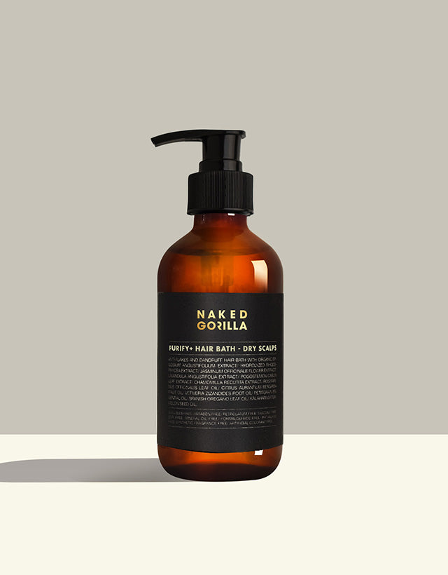 Naked Gorilla - Purify+ Hair Bath, Dry Scalps, 250ml, Dandruff Shampoo - The Panic Room