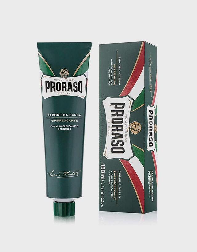Proraso - Eucalyptus & Menthol Refresh Shaving Cream Tube, 150ml - The Panic Room