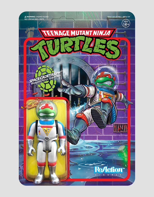 Super7 - Teenage Mutant Ninja Turtles ReAction Figure Wave 2 - Space Cadet Raphael - The Panic Room