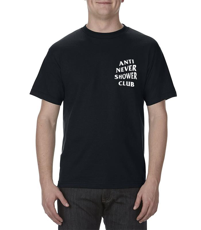 ANSC - Anti Never Shower Club Tee, Black - The Panic Room