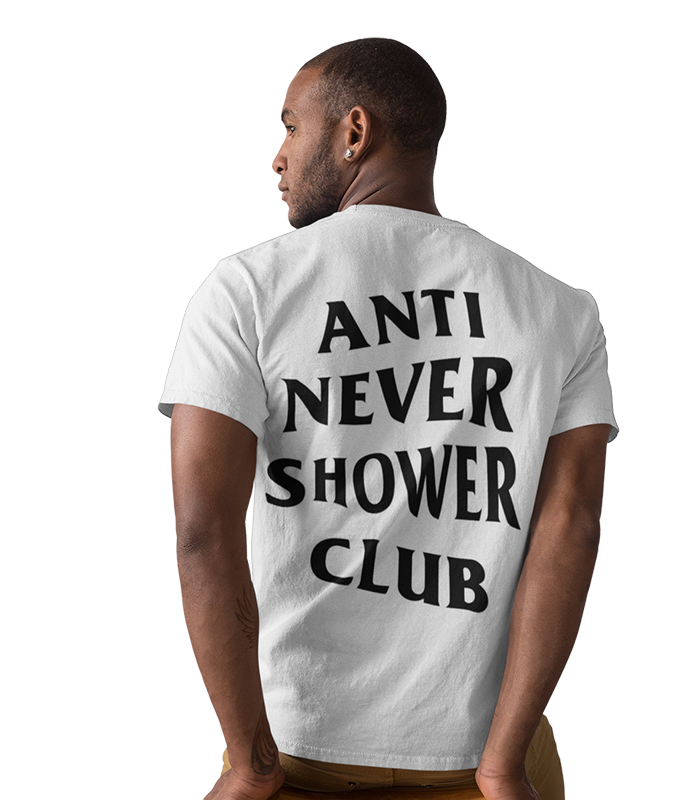 ANSC - Anti Never Shower Club Tee White - The Panic Room