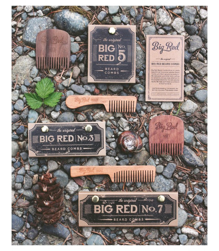 Big Red Beard Combs - No. 3 Walnut