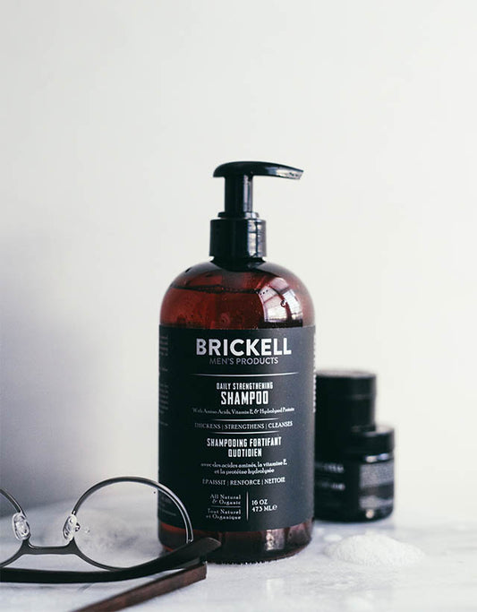 Brickell Men's Products - Daily Strengthening Shampoo, 473ml - The Panic Room