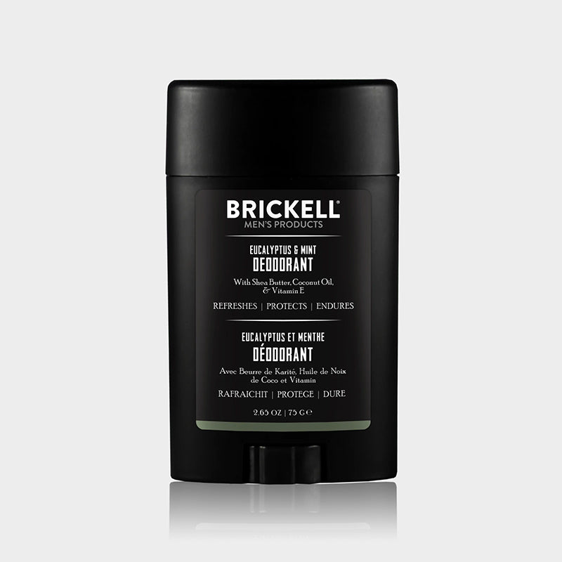 Brickell Men's Products - Deodorant Eucalyptus & Mint, 75g - The Panic Room