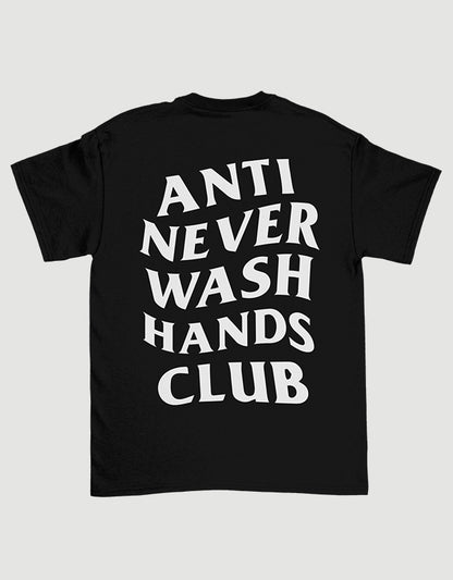 ANSC - Anti Never Wash Hand Club Tee, Black - The Panic Room
