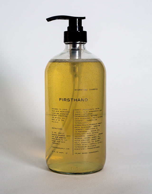 Firsthand Supply - Empty Refillable Clear Glass Hydrating Shampoo Bottle, 946ml - The Panic Room