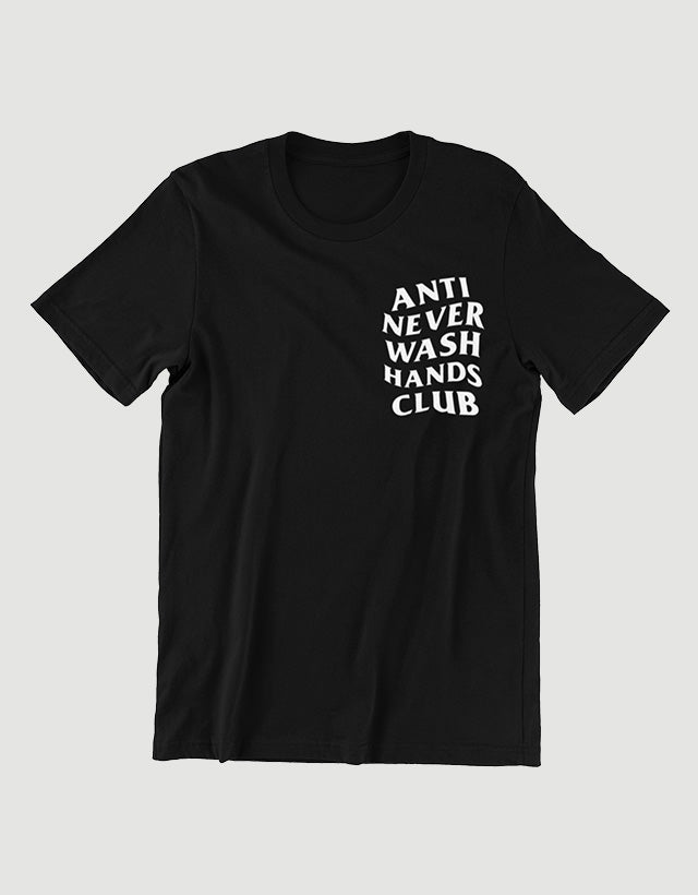 ANSC - Anti Never Wash Hand Club Tee, Black - The Panic Room