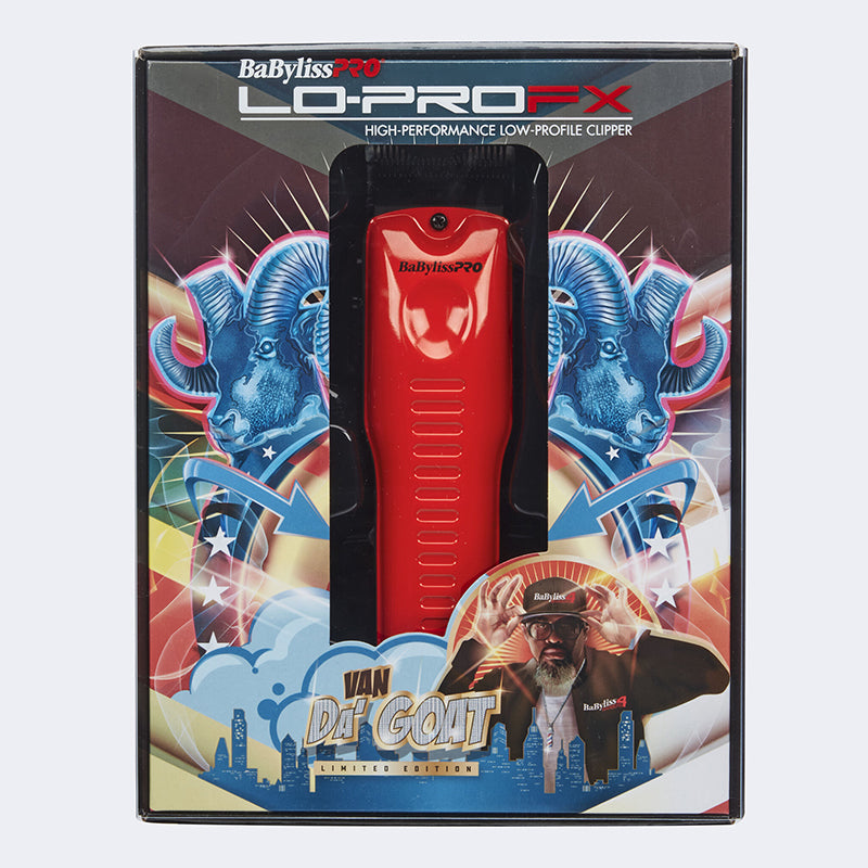 BaByliss PRO - Lo-PROFX Clipper, Influencer Special Edition, Red - The Panic Room