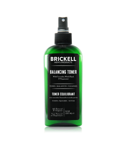 Brickell Men's Products - Balancing Toner for Men, 237ml - The Panic Room