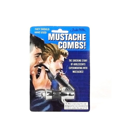 Archie Mcphee - Switchblade Mustache Comb