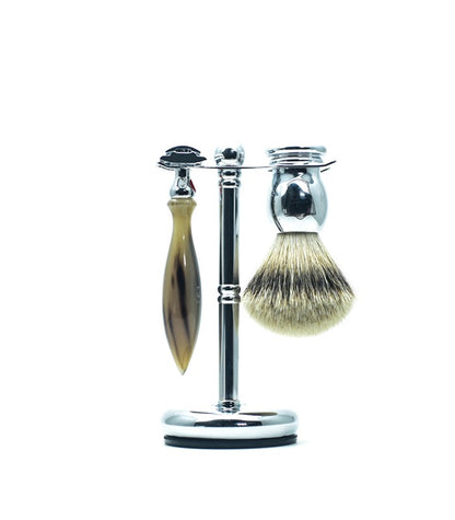 Parker - ST-1 Chrome Safety Razor and Brush Stand