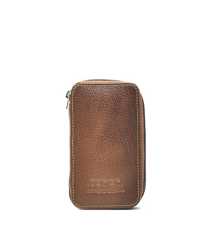 Parker - LP4 Leather saddle zip pouch for razor and blade - The Panic Room