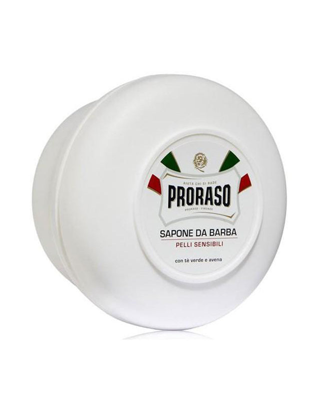 Proraso - Green Tea & Oatmeal Sensitive Shaving Soap, 150ml - The Panic Room