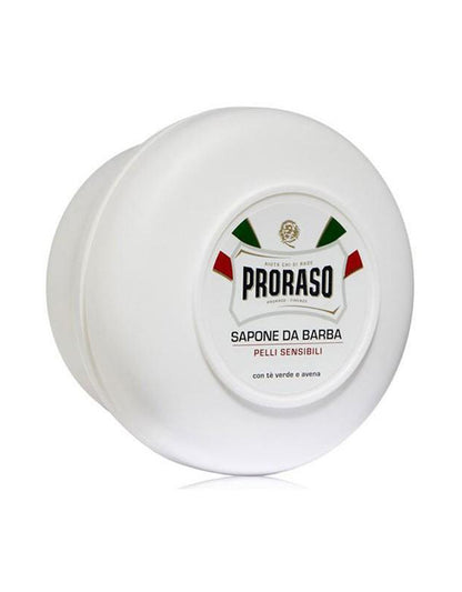 Proraso - Green Tea & Oatmeal Sensitive Shaving Soap, 150ml - The Panic Room