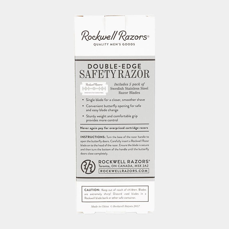Rockwell Razors - R1 Razor, White Chrome - The Panic Room